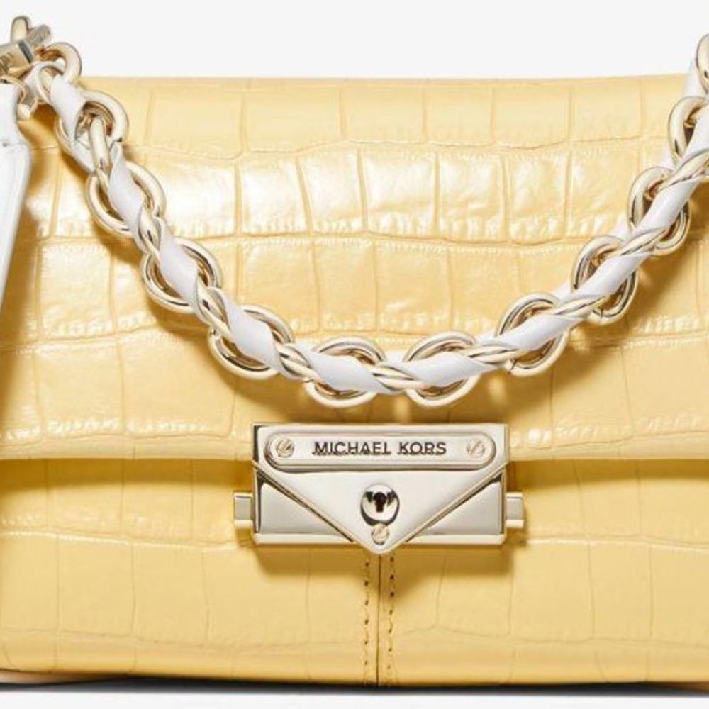 Michael Kors Cece crocodile-embossed shoulder bag - Picture 5 of 9